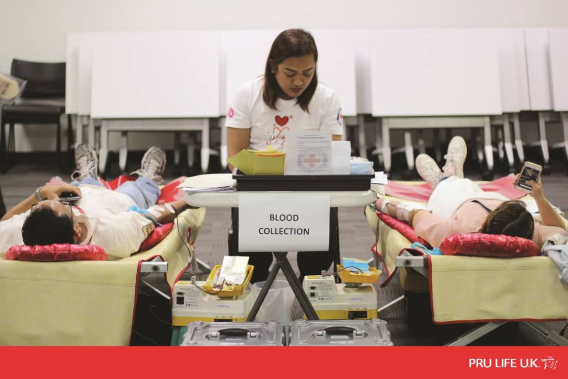 Pru Life UK Team Join In On Red Cross Blood Drive