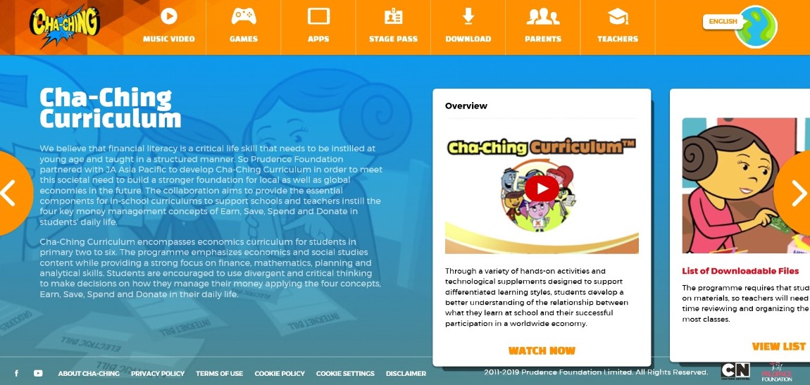 Cha-Ching Curriculum Materials Now Available Online