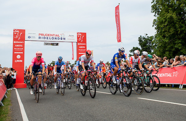 Prudential RideLondon riders leaving the start