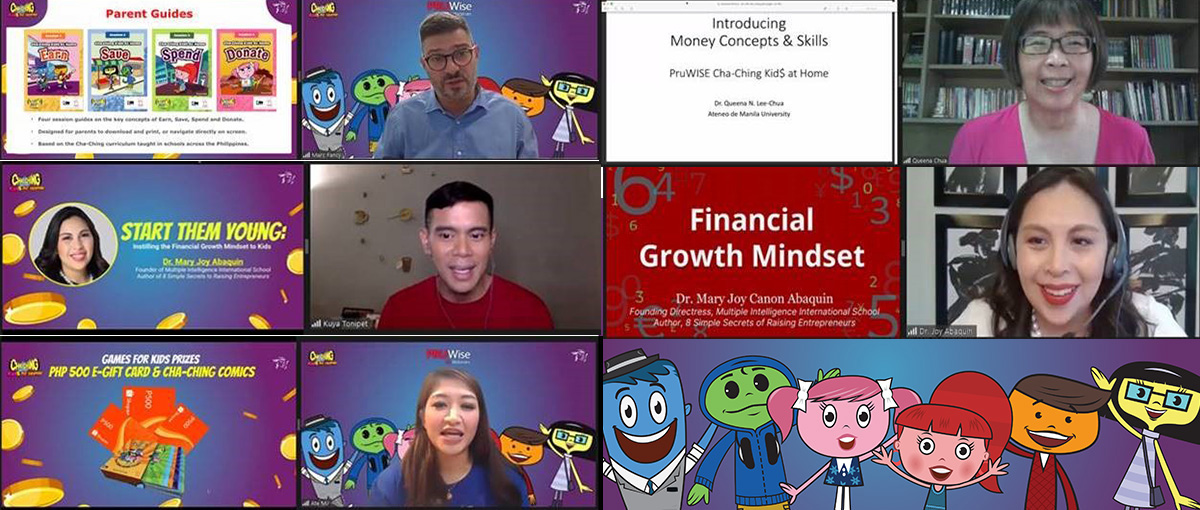 Cha ching kids webinar collage