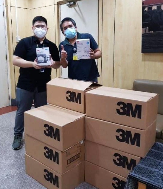 Photo of mask donations