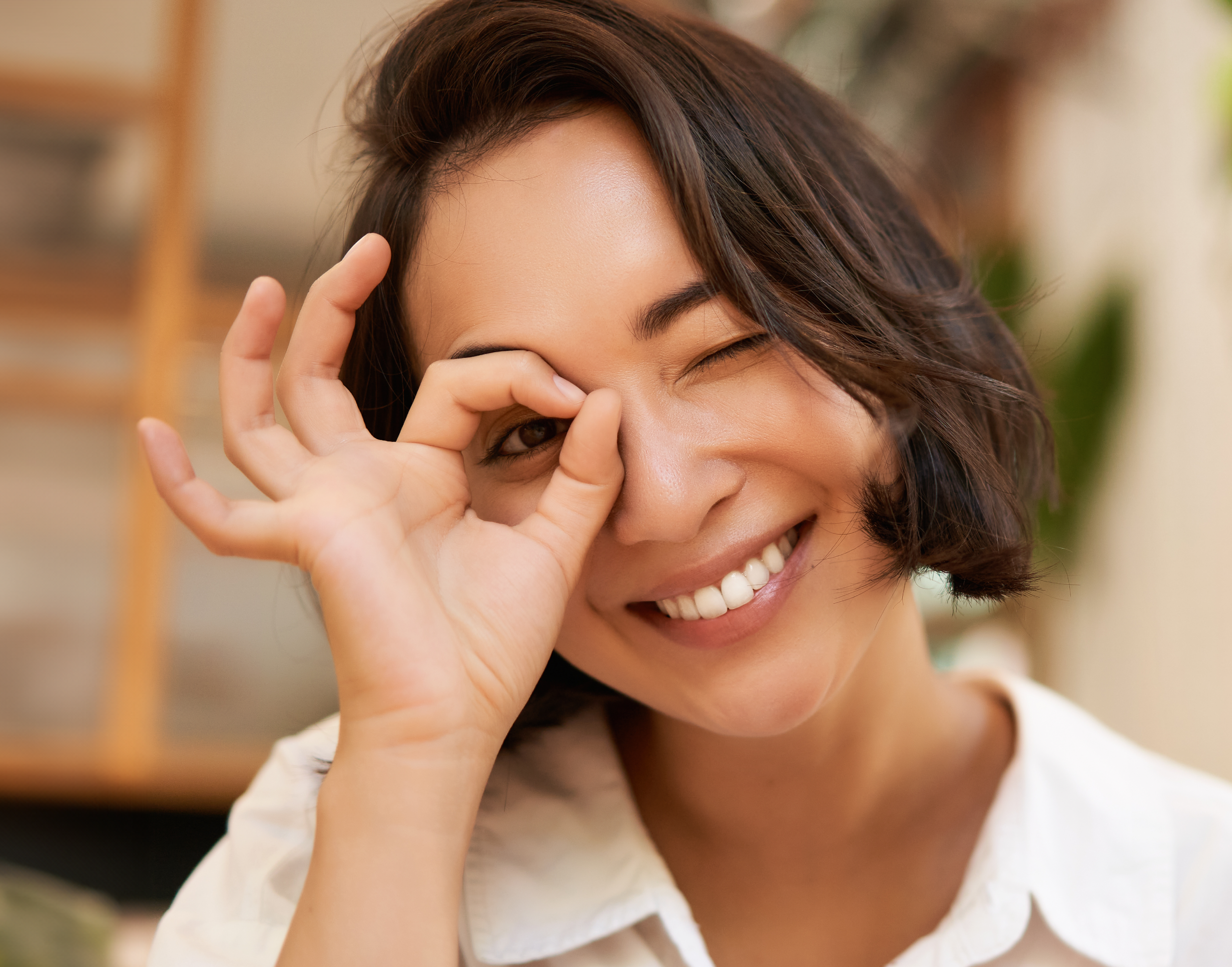 A female doctor smiling
