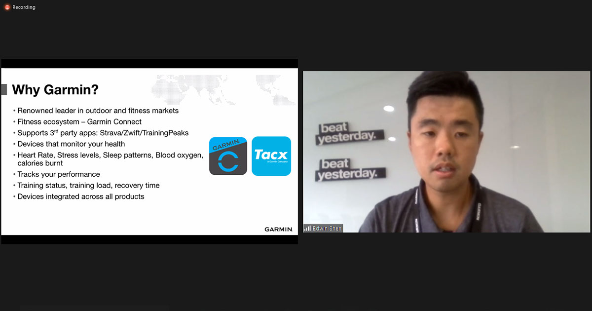 Edwin at garmin partnership