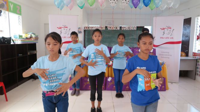 Bantayan Communities children performing a dance