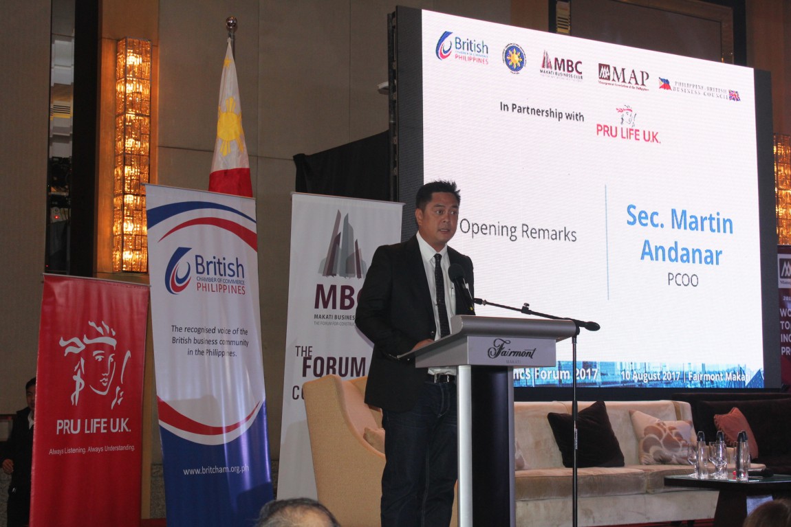 Martin Andanar at the 5th Dutertenomics Forums