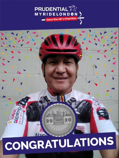 Ridelondon participant James Orlanda