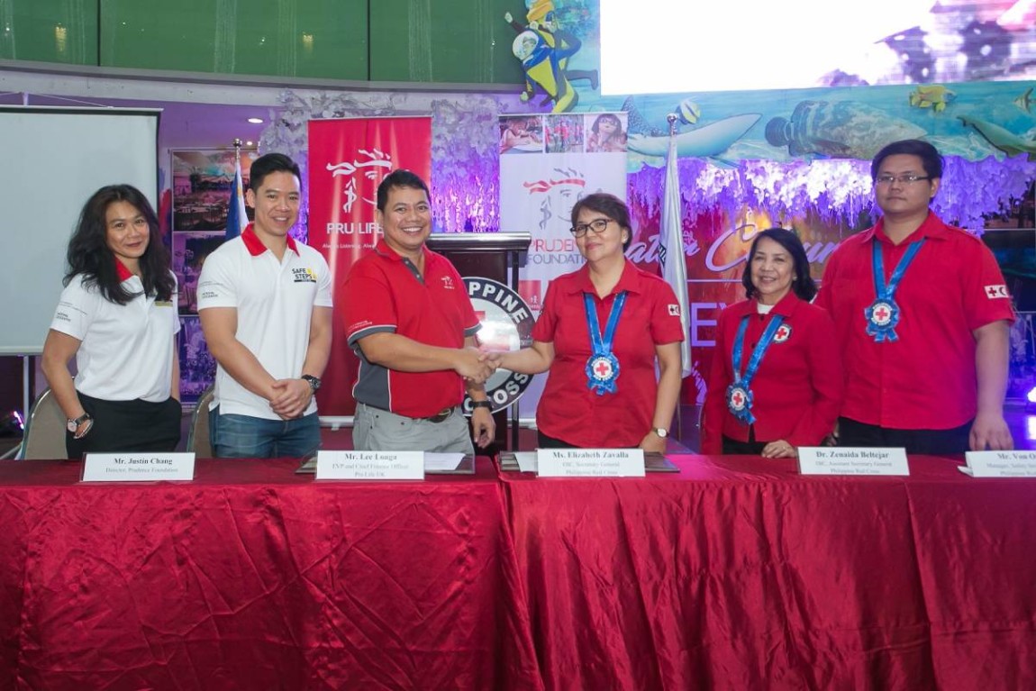 Executives shaking hands