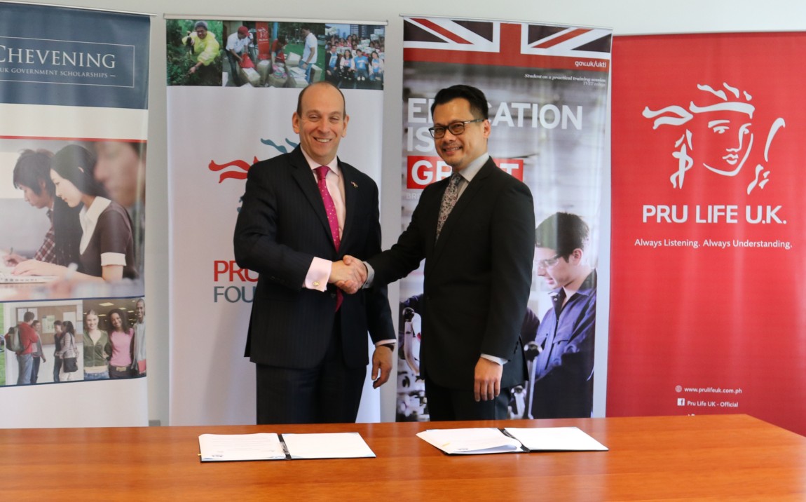 Pru Life UK and Chevening partnership agreement
