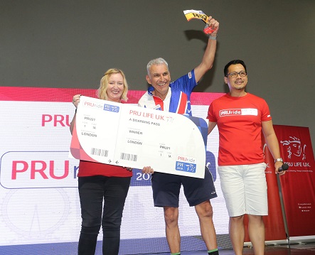 With the raffle winner