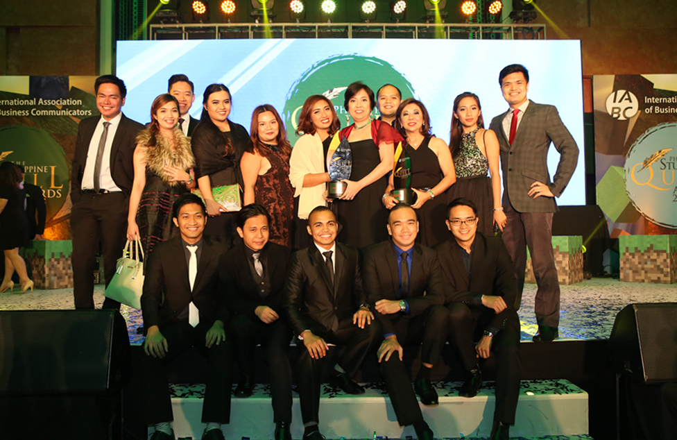 Team at the Philippine Quill Awards 2015