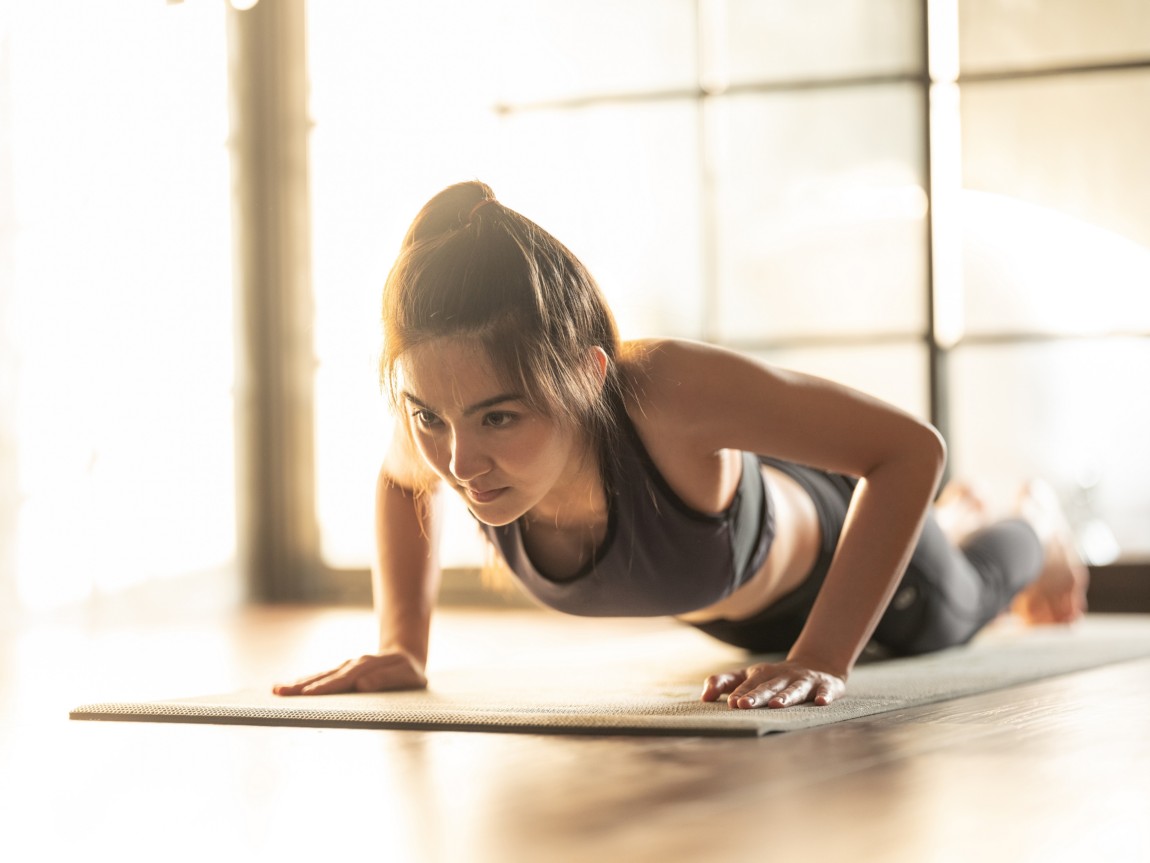 Woman doing yoga